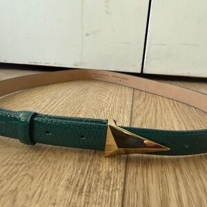 Scanlan Theodore | Snakeskin Triangle Trim Belt | Teal | Sz Small